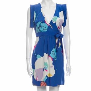 Tibi New York, Near Vintage Silk Wrap Dress, Size 10